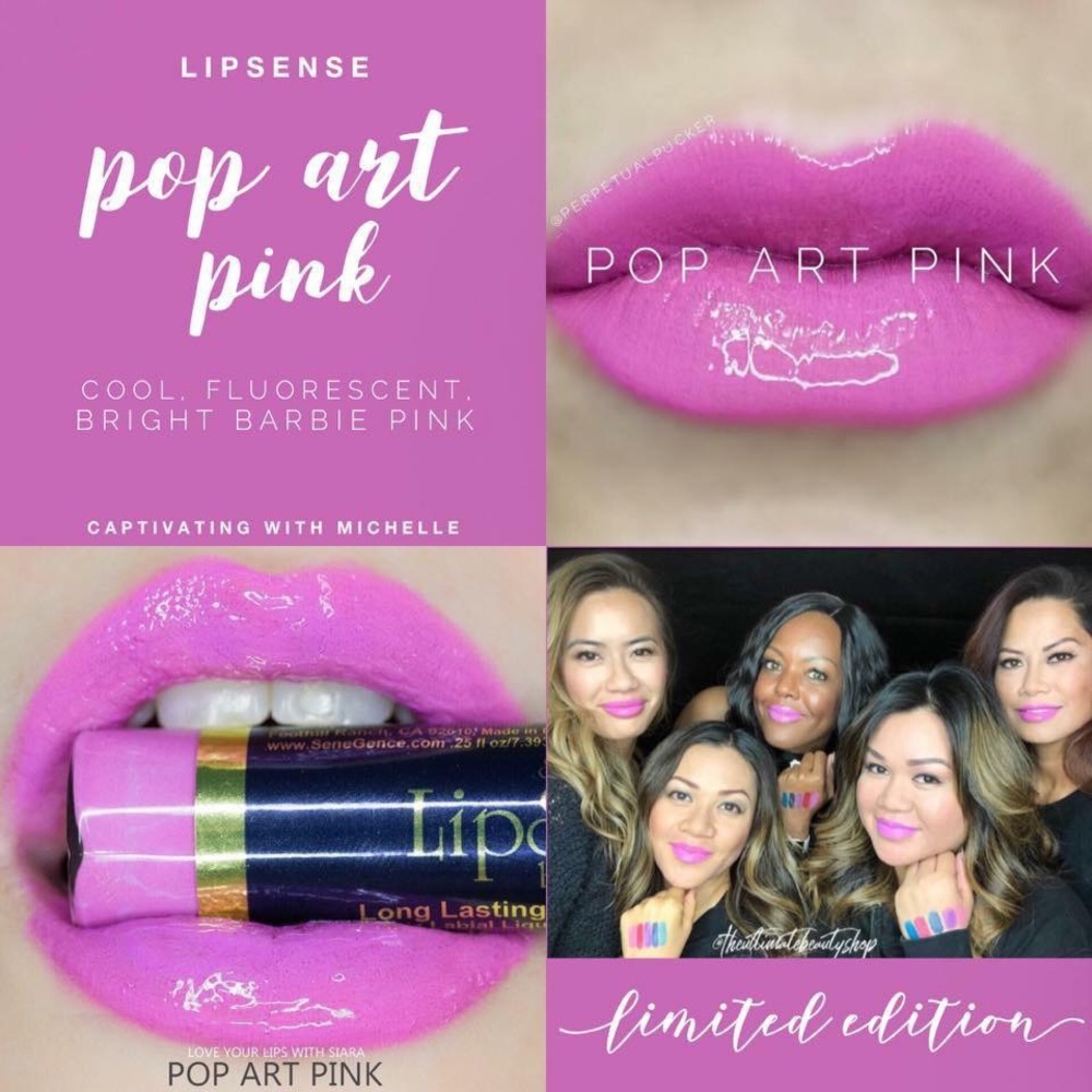 Pop art pink Lipsense